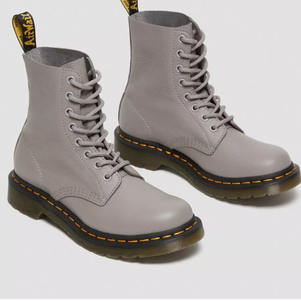 Dr. Martens 1460 Pascal Virginia Boots 27641 in Zinc Gray